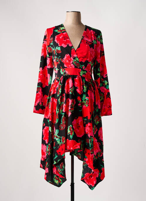 Robe mi-longue rouge DAPHNEA pour femme