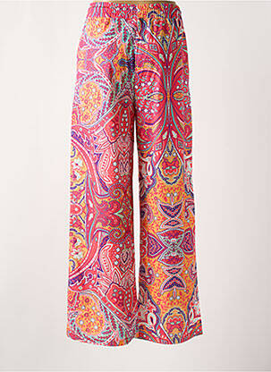 Pantalon large poches taille haute orange TOXIK3 femme