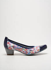 Escarpins bleu UN TOUR EN VILLE pour femme seconde vue