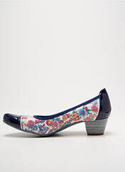 Escarpins bleu UN TOUR EN VILLE pour femme seconde vue