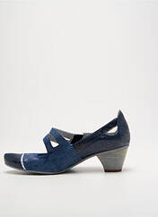 Escarpins bleu UN TOUR EN VILLE pour femme seconde vue