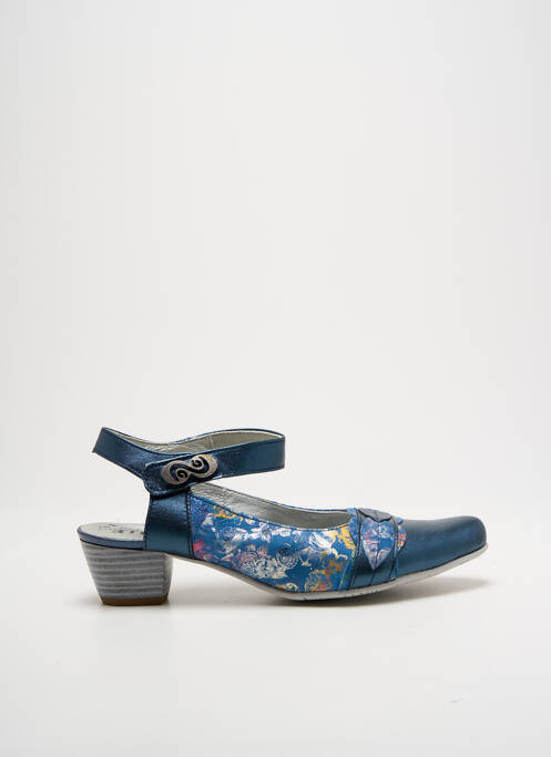 Escarpins bleu UN TOUR EN VILLE pour femme