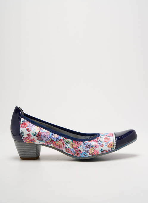 Escarpins bleu UN TOUR EN VILLE pour femme