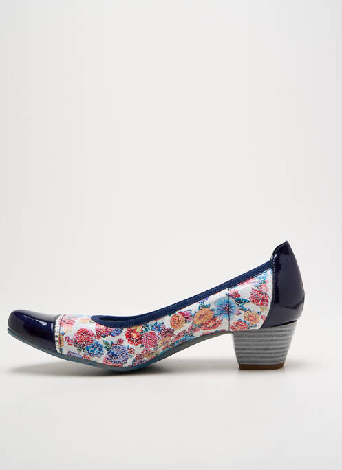 Escarpins bleu UN TOUR EN VILLE pour femme