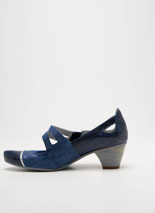 Escarpins bleu UN TOUR EN VILLE pour femme