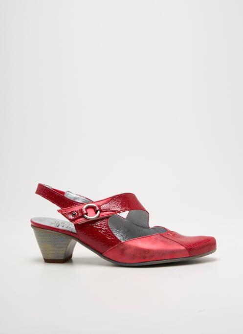 Escarpins rouge UN TOUR EN VILLE pour femme