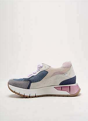Baskets nubuck talon de 4 à 6cm bleu SOFTWAVES femme