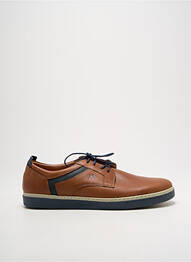 Baskets empiècements bout rond marron ATTITUDE MASCULINE homme