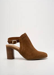 Bottines/boots nubuck talon de 7 à 9cm marron GOODSTEP femme