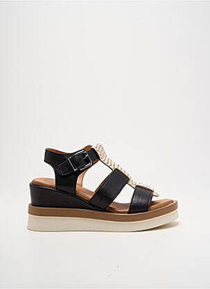 Sandales/nu pieds matière lisse talon de 4 à 6cm noir COCO ET ABRICOT femme
