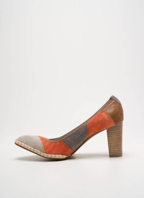 Escarpins orange FUGITIVE BY FRANCESCO ROSSI pour femme