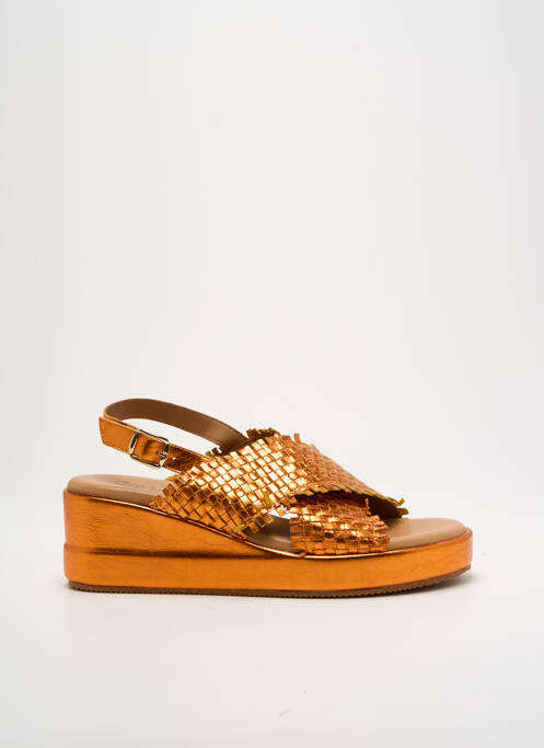 Sandales/Nu pieds orange COCO ET ABRICOT pour femme