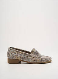 Mocassins bout rond talon plat jusqu'à 3cm beige ARTIKA SOFT femme