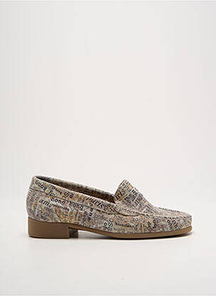 Mocassins bout rond talon plat jusqu'à 3cm beige ARTIKA SOFT femme