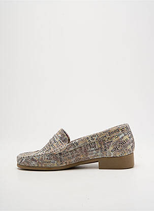 Mocassins bout rond talon plat jusqu'à 3cm beige ARTIKA SOFT femme