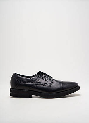 Derbies tissage satiné talon bas noir EDITO homme