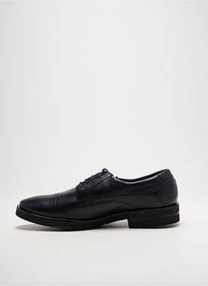 Derbies tissage satiné talon bas noir EDITO homme