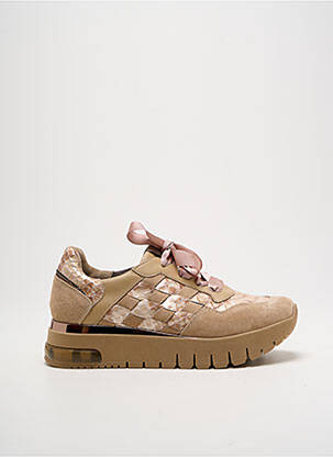 Baskets talon compensé talon de 4 à 6cm beige SOFTWAVES femme
