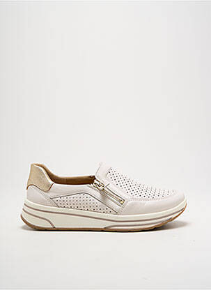 Chaussures de confort fermeture zip et lacets talon de 4 à 6cm blanc ARA femme