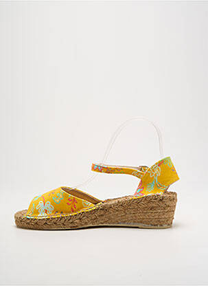 Espadrilles fermeture boucle(s) talon de 4 à 6cm jaune LA FIANCEE DU MEKONG femme