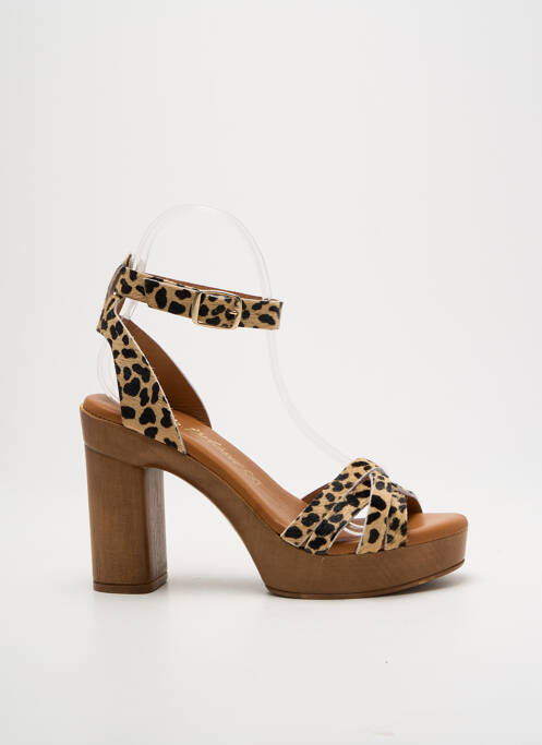 Sandales/Nu pieds beige CARLA TORTOSA pour femme