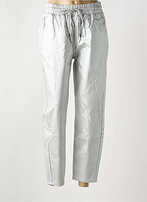 Pantalon slim taille élastique taille normale argent TOXIK3 femme