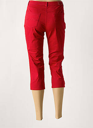 Pantacourt stretch taille normale rouge I.QUING femme
