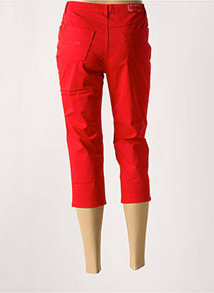 Pantacourt stretch taille normale rouge I.QUING femme