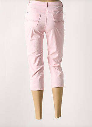 Pantacourt stretch taille normale rose I.QUING femme