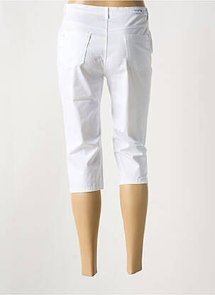 Corsaire tissage popeline taille normale blanc I.QUING femme