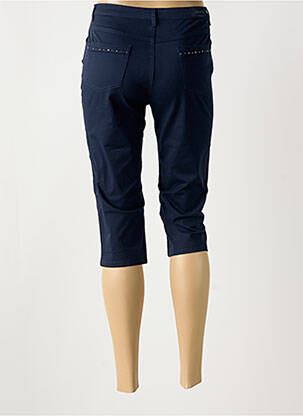 Corsaire tissage popeline taille normale bleu I.QUING femme