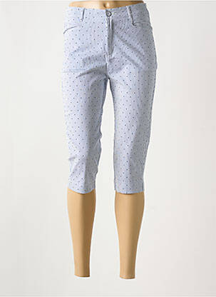 Corsaire stretch taille normale bleu I.QUING femme