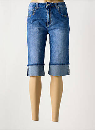 Bermuda taille normale taille normale bleu PLACE DU JOUR femme