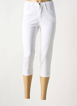 Pantacourt stretch blanc I.QUING femme