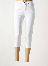 Pantacourt stretch blanc I.QUING femme