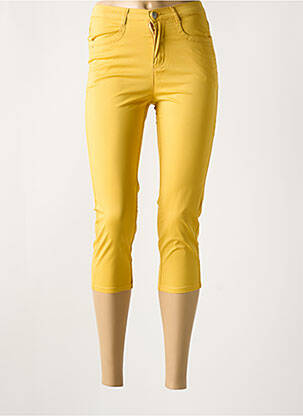 Pantacourt stretch jaune I.QUING femme