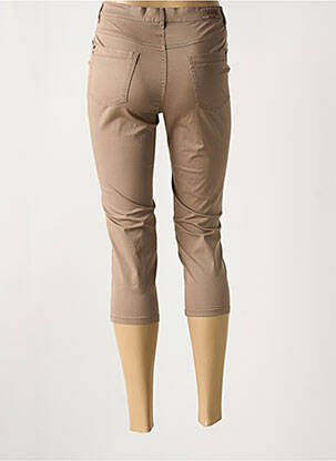 Pantacourt stretch taille normale marron I.QUING femme