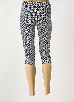 Corsaire tissage popeline taille normale bleu I.QUING femme