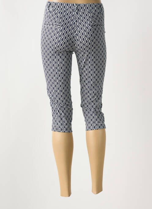 Corsaire tissage popeline taille normale bleu I.QUING femme