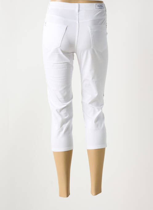 Pantacourt blanc I.QUING pour femme