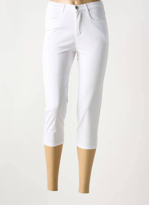 Pantacourt blanc I.QUING pour femme