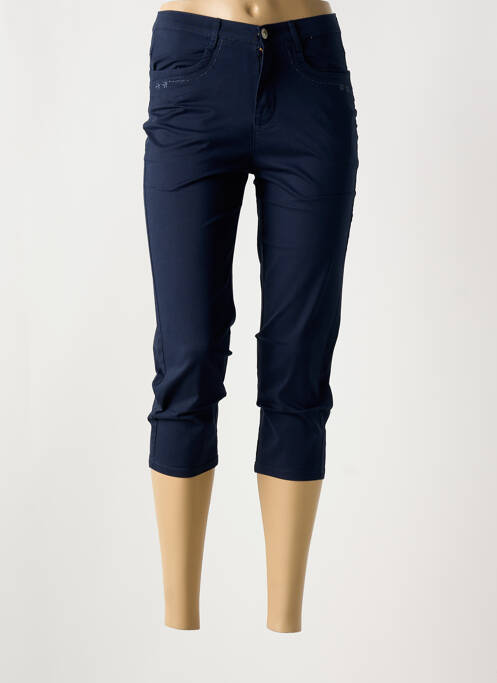 Pantacourt bleu I.QUING pour femme