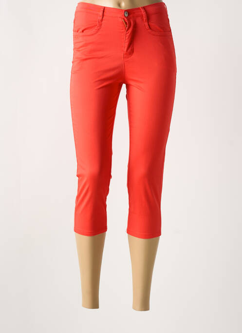 Pantacourt orange I.QUING pour femme