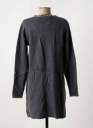 Robe pull stretch manches longues gris BLUOLTRE femme