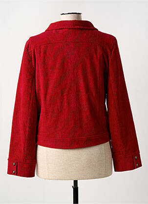 Veste casual finition intérieure doublée rouge HIPPOCAMPE femme