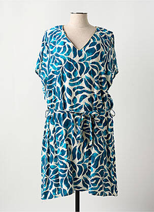 Robe mi-longue bleu EMMA ELLA pour femme