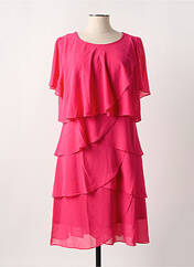 Robe mi-longue rose FLOWER BY CHARM'S pour femme seconde vue