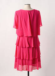 Robe mi-longue rose FLOWER BY CHARM'S pour femme seconde vue