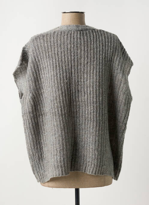 Gilet manches courtes gris ATELIER EVÈNE pour femme