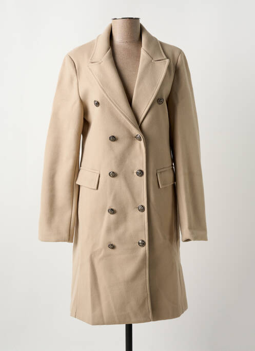 Manteau long beige JOLIFLY & JUSTINE Y pour femme